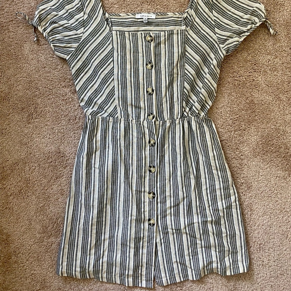 Women’s XL Striped mini dress by Purple Snow